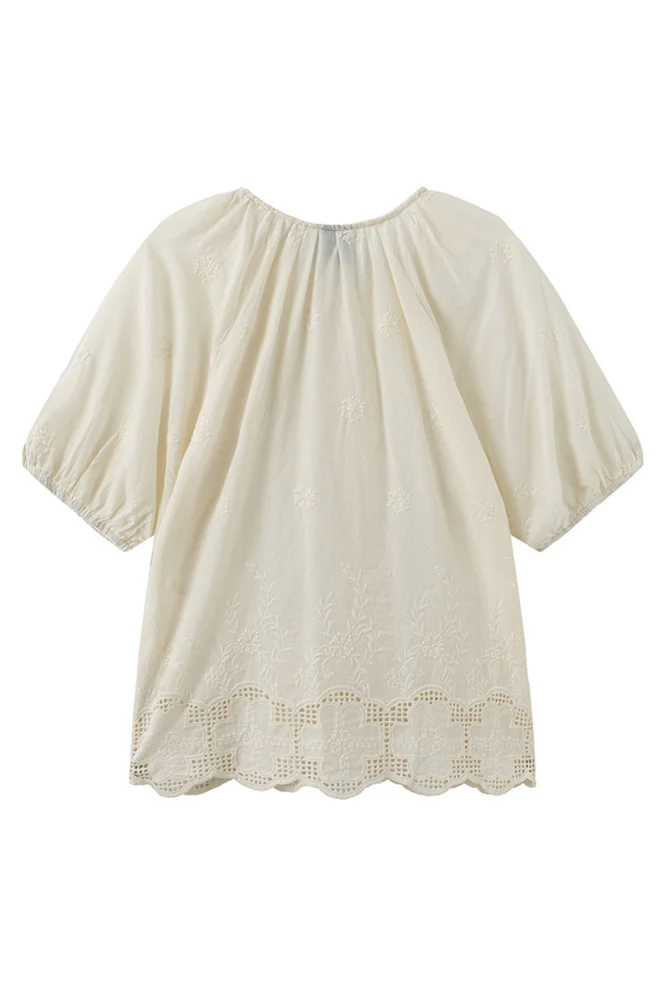 Vira - Kortærmet skjorte med broderi - Image 5